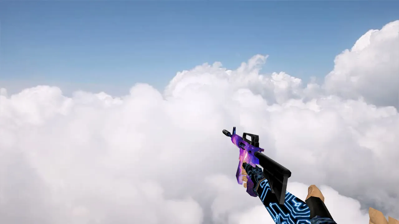 Скриншот Модель M4A1 One Hand Galaxy v_ для CS 1.6: звуки, осмотр, текстуры, анимация и настройка