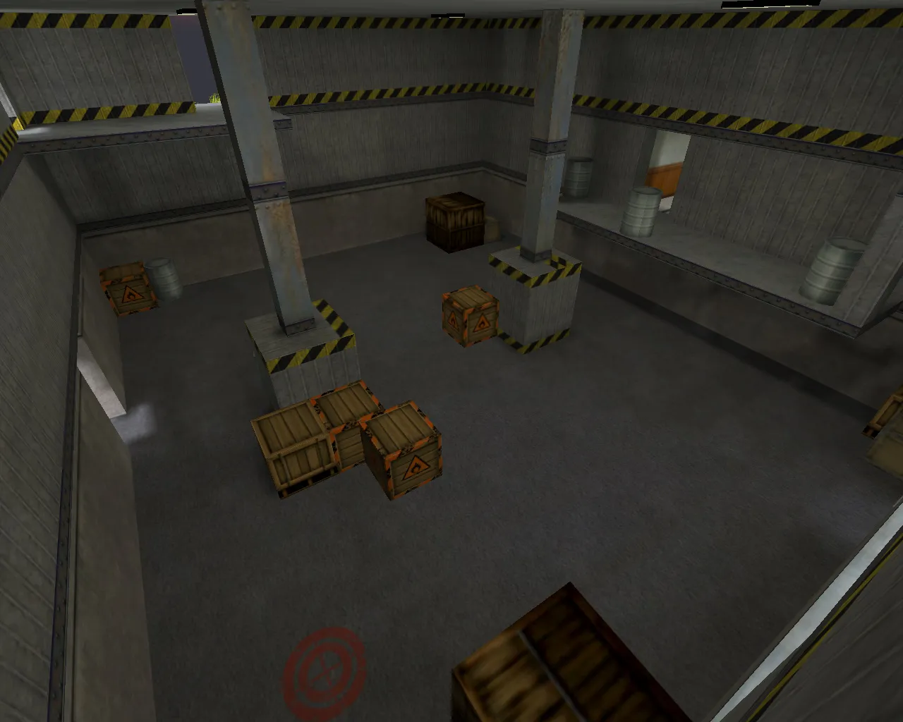 Скриншот  Карта de_factory для CS 1.6: точки, маршруты, .nav для ботов и оптимизация wpoly/epoly