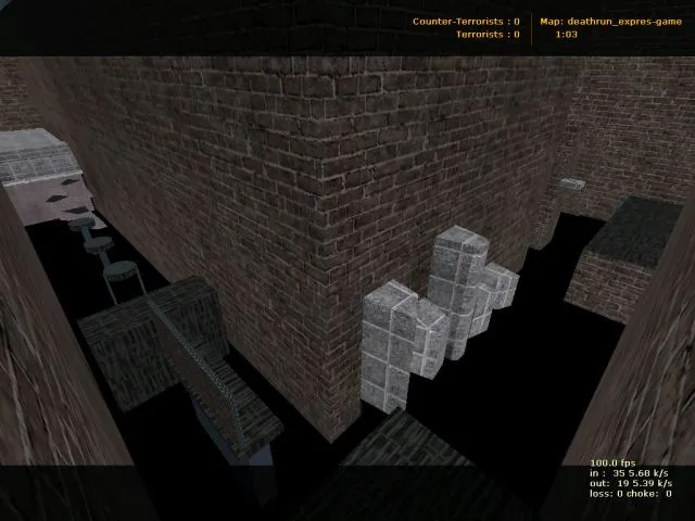 Скриншот  deathrun_expres-game для CS 1.6: карта deathrun, точки, маршруты и настройка сервера