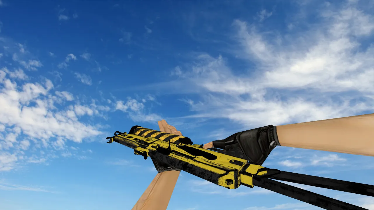 Скриншот Модель P90 «PP-19 Bizon Death Warning» для CS 1.6