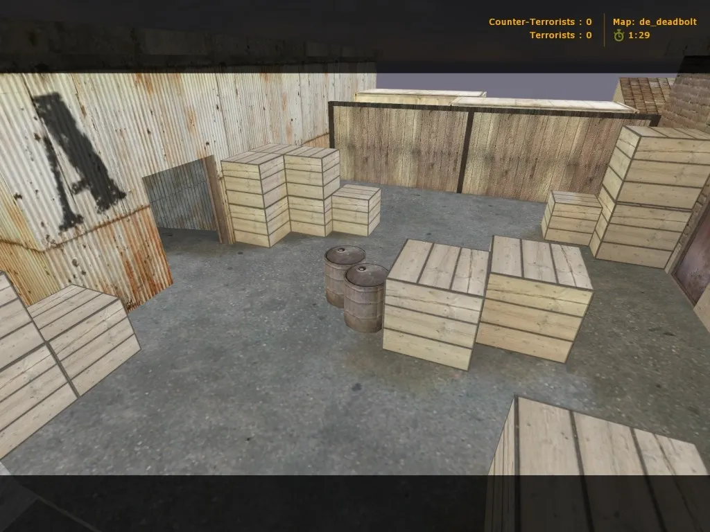 Скриншот  de_deadbolt для CS 1.6: тактика за CT и T, точки, навигация ботов, оптимизация карты
