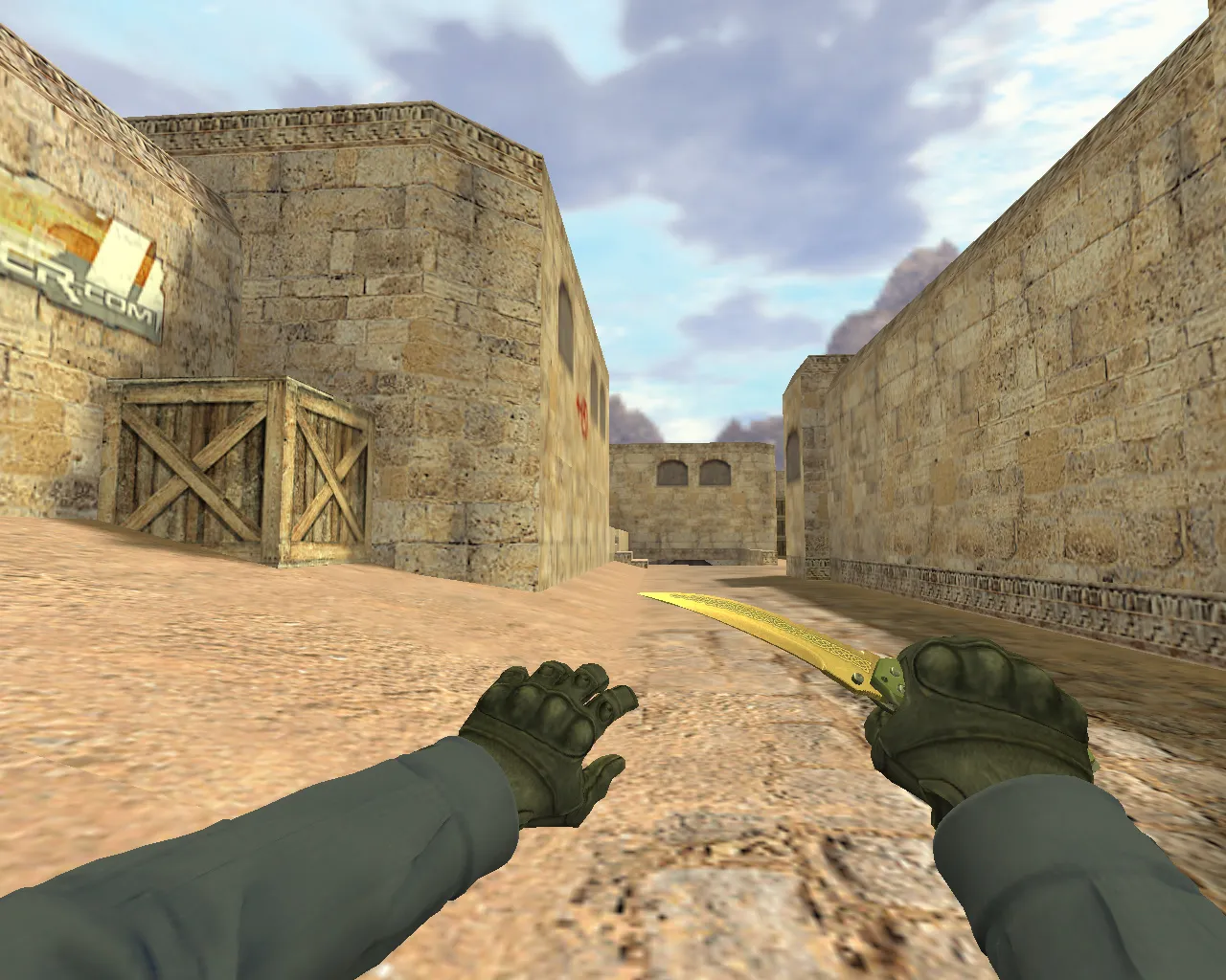 Скриншот v_ p_ w_ модель Складной нож Лор для CS 1.6: звук, анимация осмотра, текстуры и четкий вид