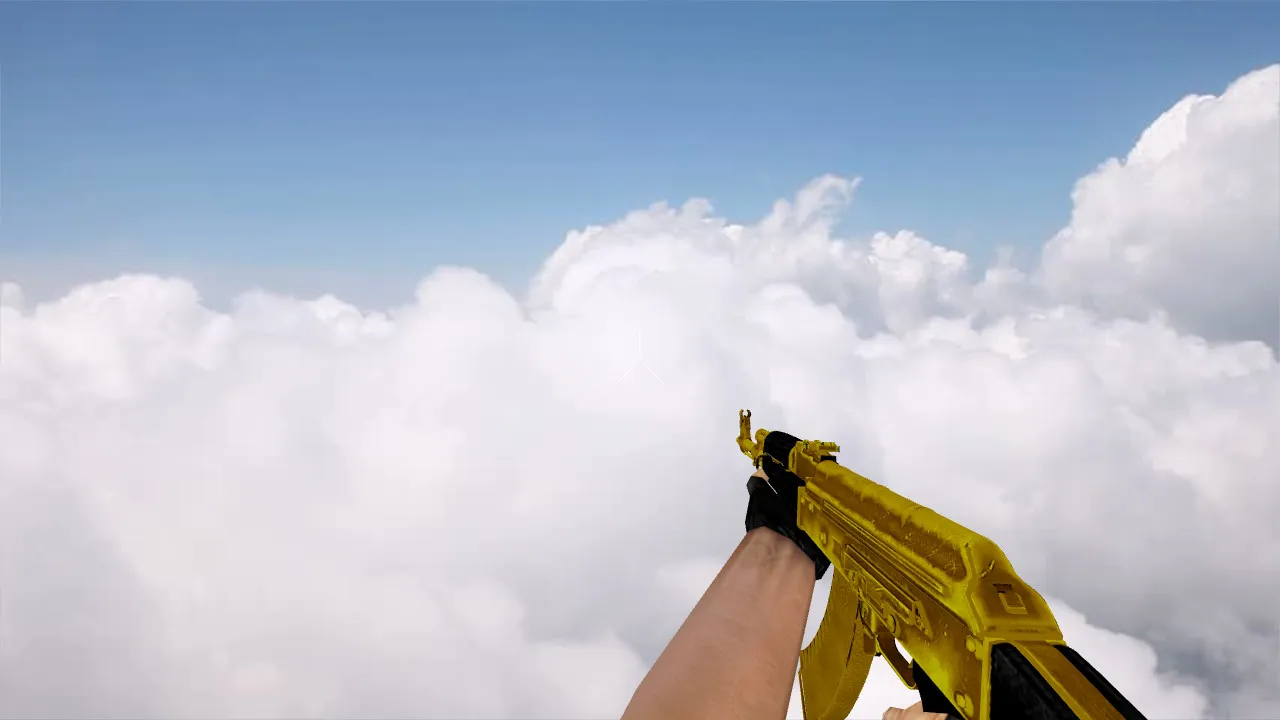 Скриншот Модель «AK-47 Golden Anim» для CS 1.6 - Высокое качество и детали