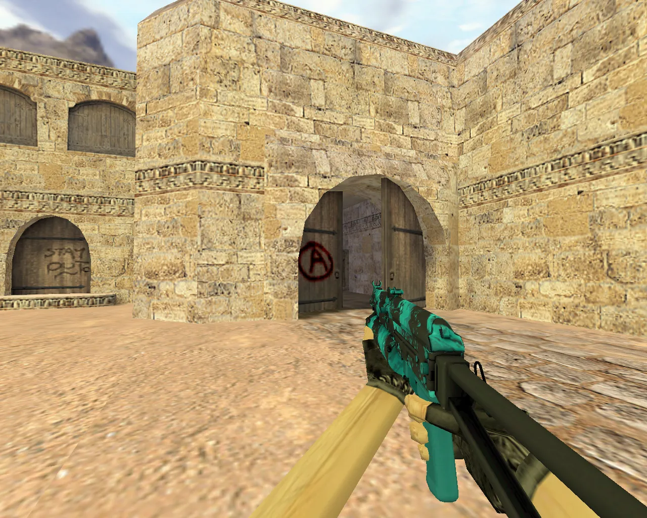 Скриншот Модель Бизон Голубая струя для CS 1.6 - Скачай сейчас