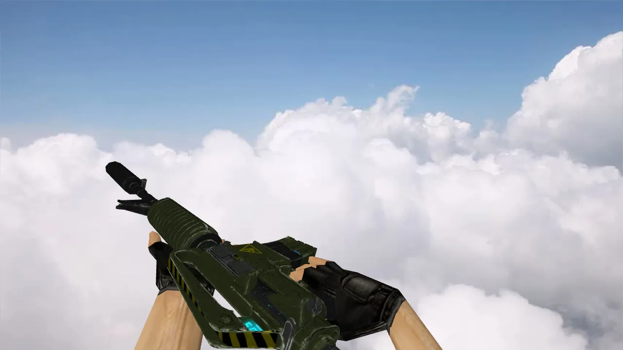 Скриншот Модель «M4A1 Mk. II» для CS 1.6: v_, p_, w_ версии, звуки, анимация осмотра и качество текстур