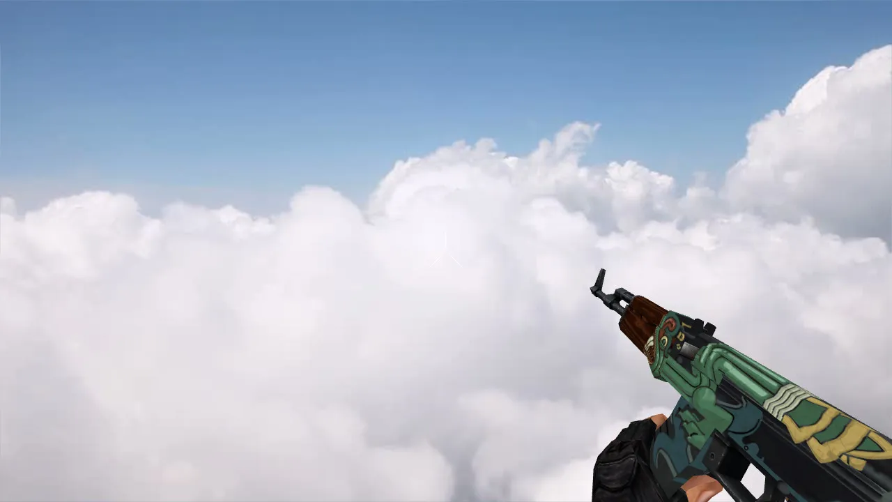 Скриншот Модель v_ / p_ / w_ AK-47 “Default Fire Serpent” для CS 1.6: звуки, анимация осмотра, текстуры и настройка