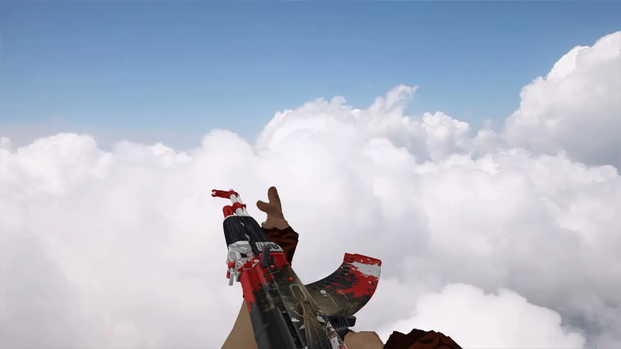 Скриншот Модель AK-47 «Roll Cage» v_ для CS 1.6: звуки, анимация осмотра, качество текстур и точная форма