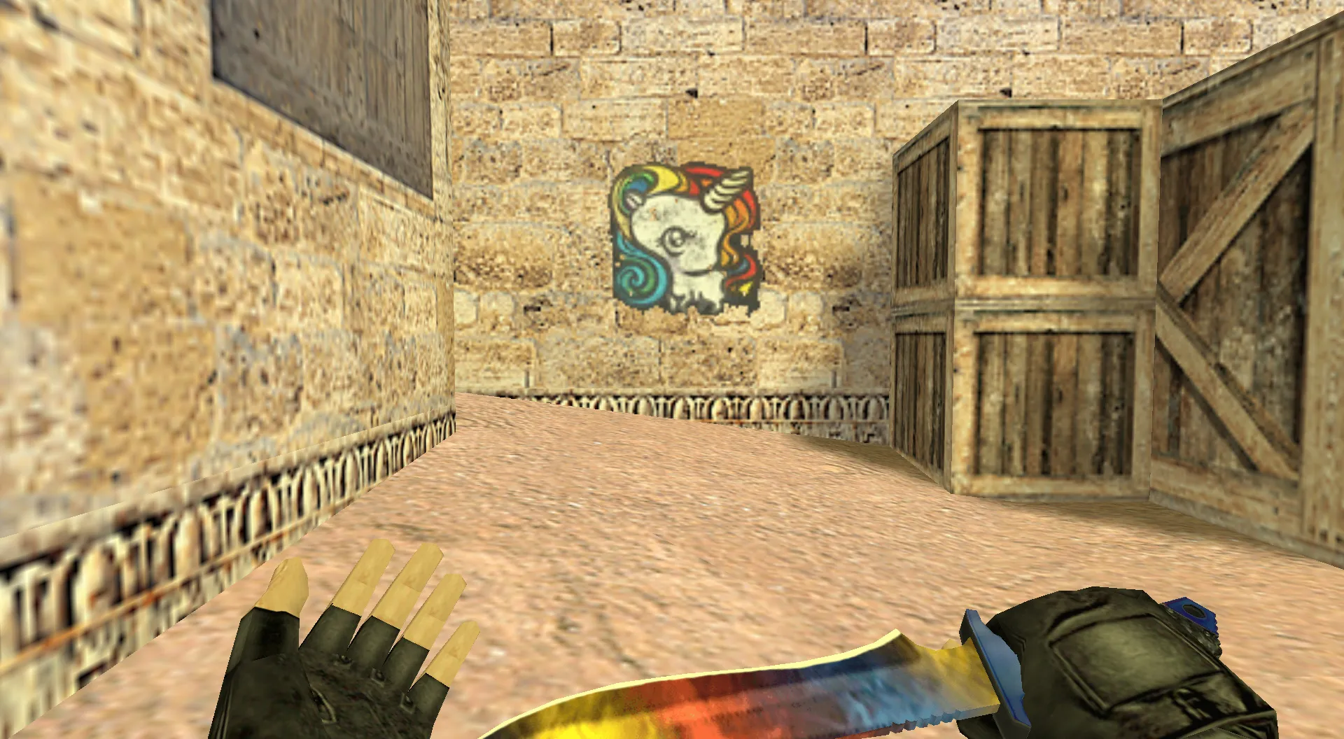 Скриншот  Граффити «Единорог» для CS 1.6 - Уникальные граффити из CS:GO