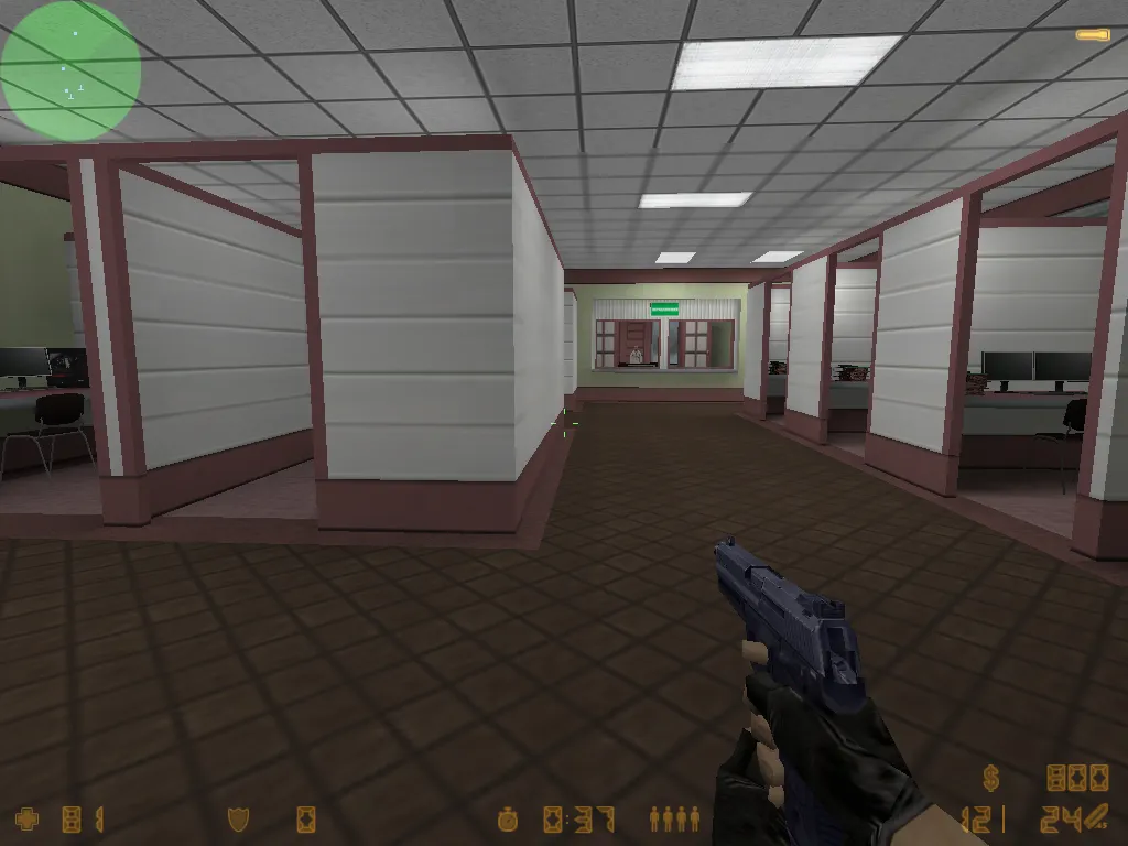 Скриншот  Карта cs_office_2008 для CS 1.6: баланс сторон, точки, тактика, .nav и оптимизация