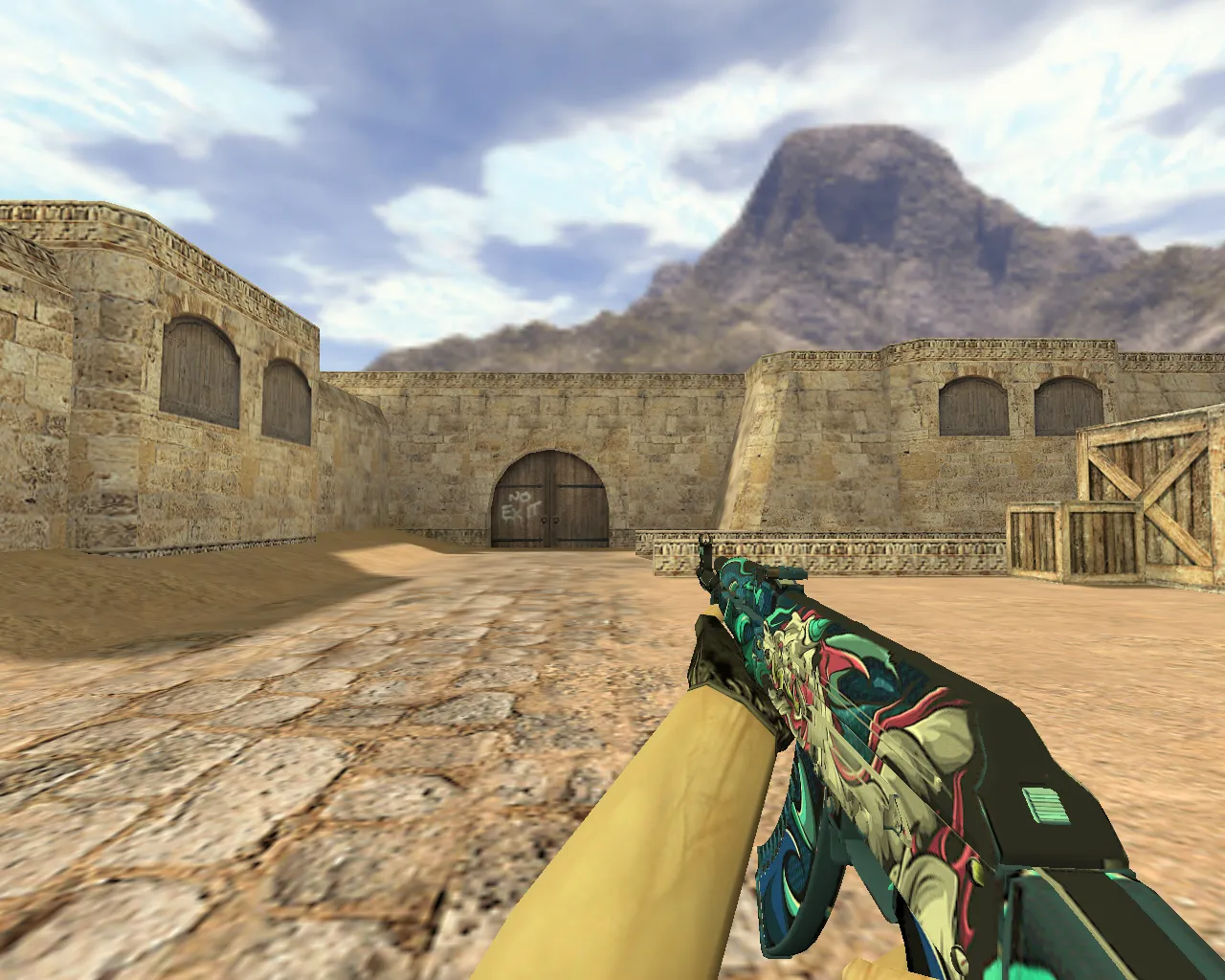 Скриншот АК-47 Кошмар для CS 1.6 - Модель с уникальным дизайном