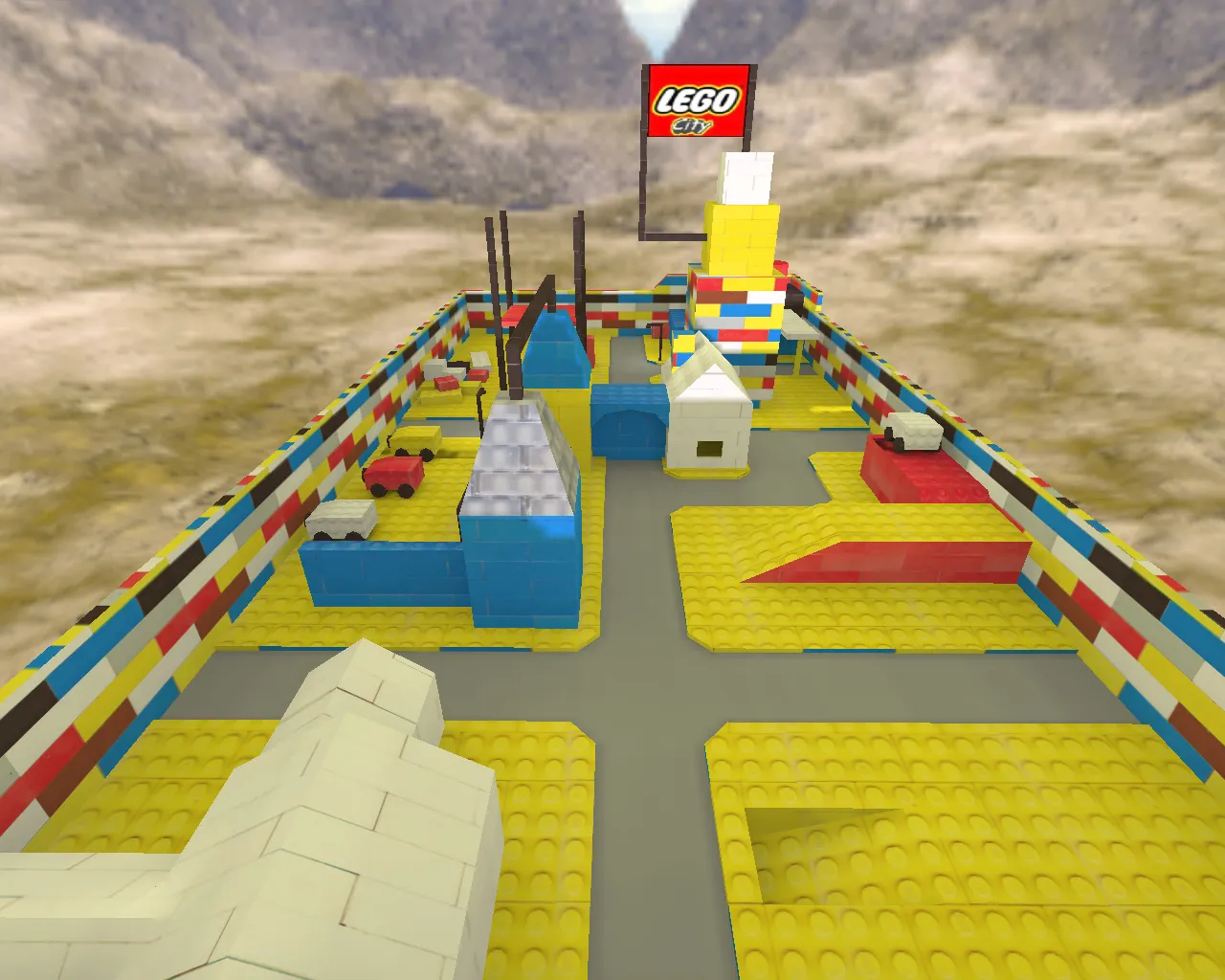 Скриншот  aim_legocity для CS 1.6: AIM карта, точки спавна, раунды на прицел и прогон флик-стрелков