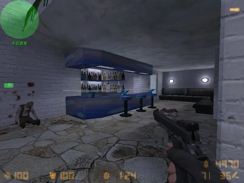 Скриншот  Карта de_nakatomi для CS 1.6 - Тактические возможности и особенности