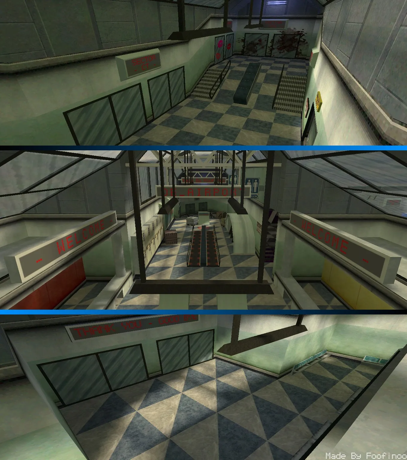 Скриншот Карта de_airport для CS 1.6: точки, раунды, баланс сторон и оптимизация wpoly/epoly