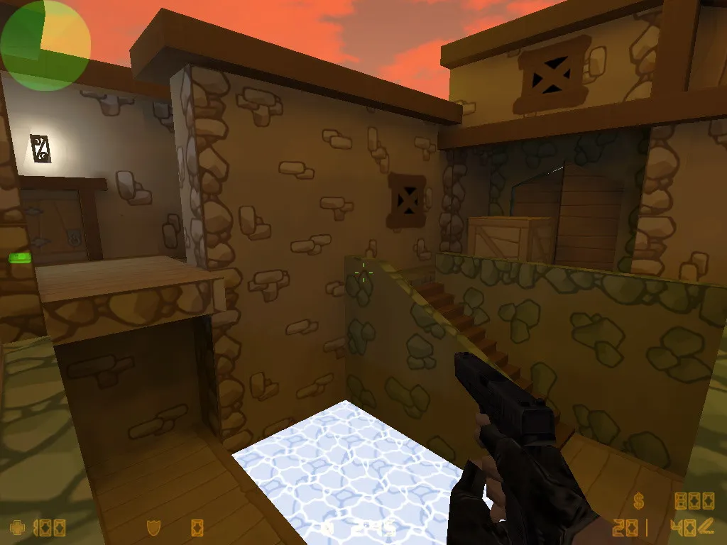 Скриншот  de_comicpirates — DE карта для CS 1.6: тактика за CT/T, точки, .nav, оптимизация и настройки