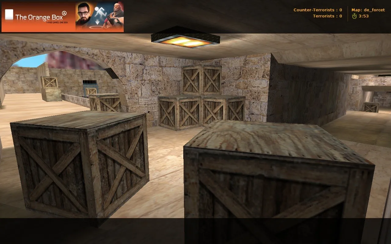 Скриншот  de_forcet карта для CS 1.6: точки, баланс сторон, .nav для ботов, оптимизация wpoly/epoly