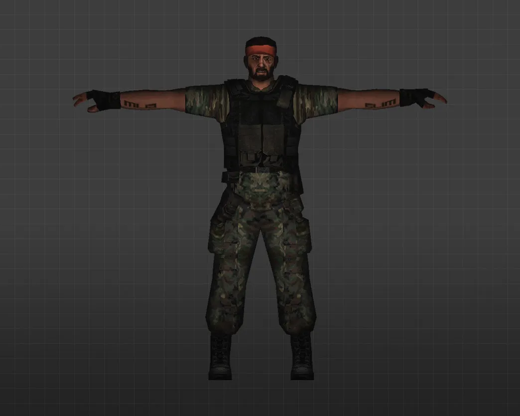 Скриншот Модель «Террористы Лесной камуфляж» для CS 1.6 - Уникальная и Качественная