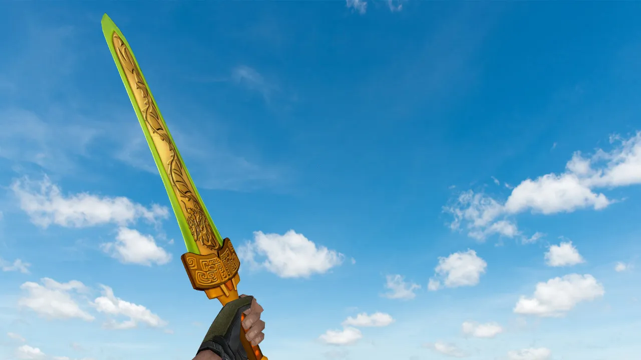 Скриншот Модель ножа «Xuan Yuan Sword» для CS 1.6: v_ и p_ модели, звуки, анимация осмотра