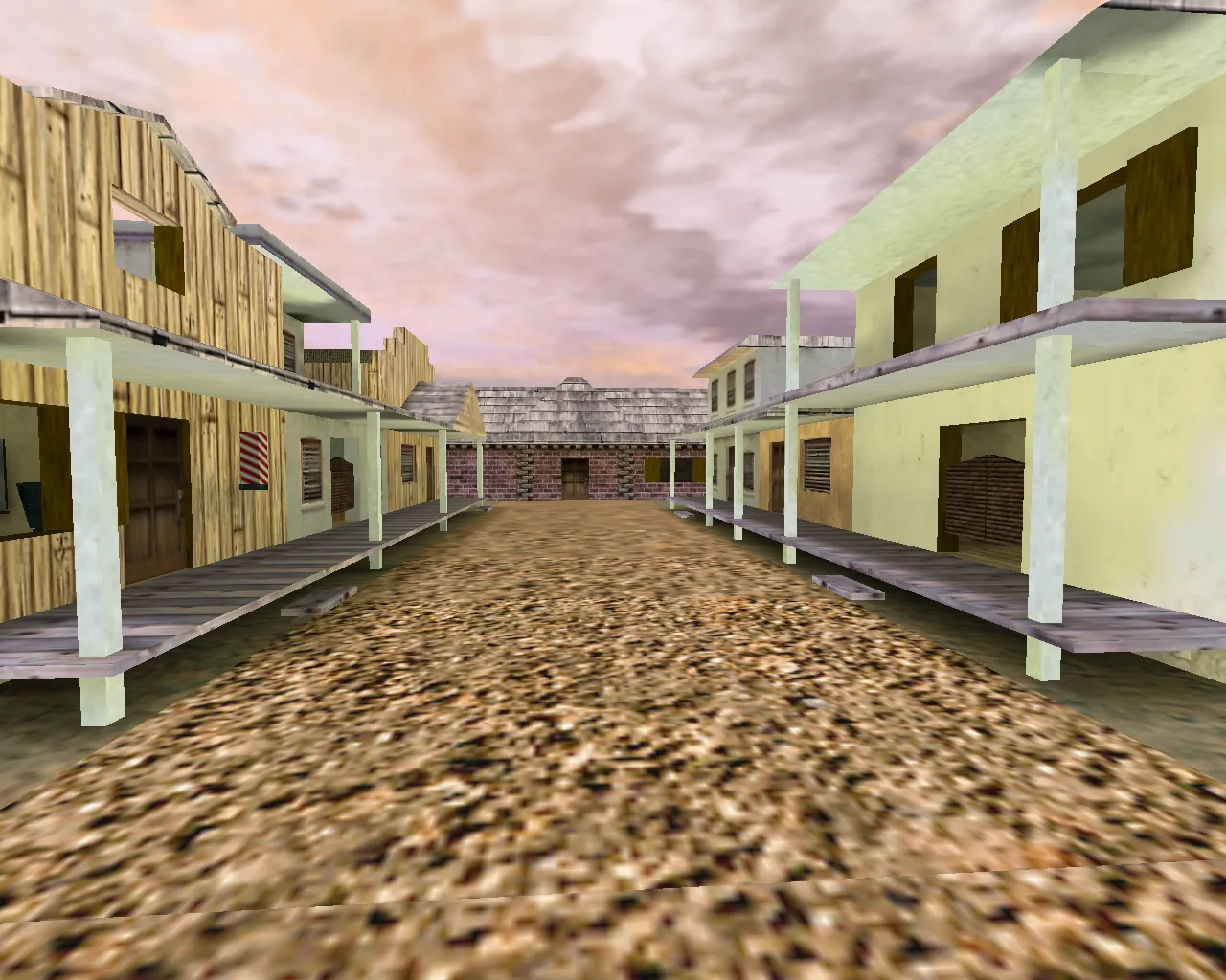 Скриншот  cs_wildwest — карта для CS 1.6: баланс сторон, точки под пушки, .nav для ботов