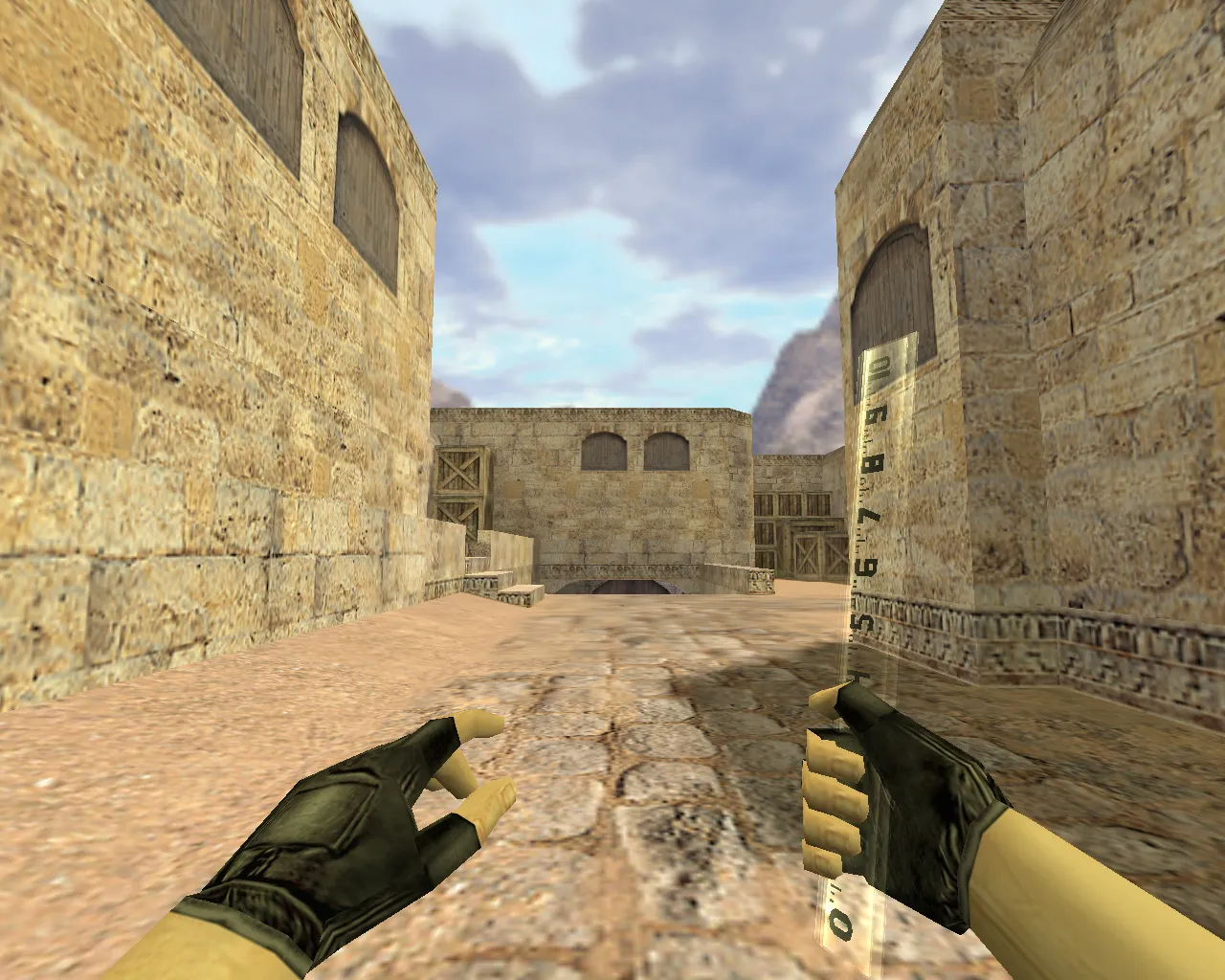 Скриншот Модель ножа «Линейка» для CS 1.6: v_ / p_ / w_ файлы, звук, анимация осмотра, текстуры и качество