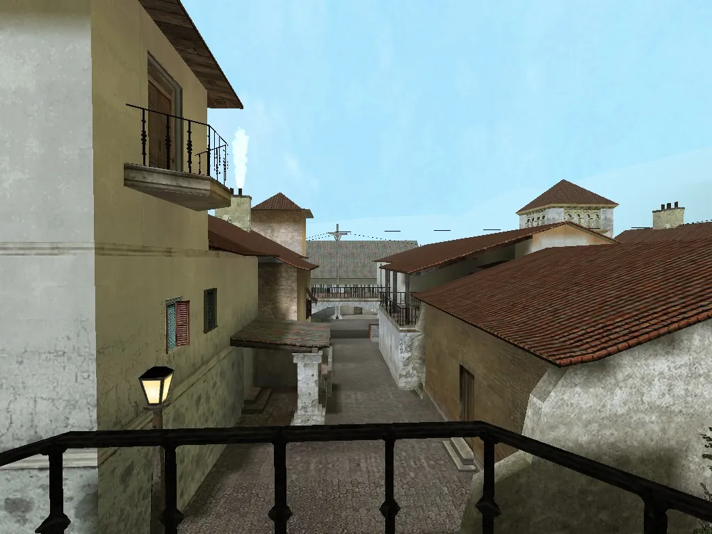 Скриншот  Карта csg_inferno для CS 1.6: баланс сторон, точки, маршруты, .nav и оптимизация