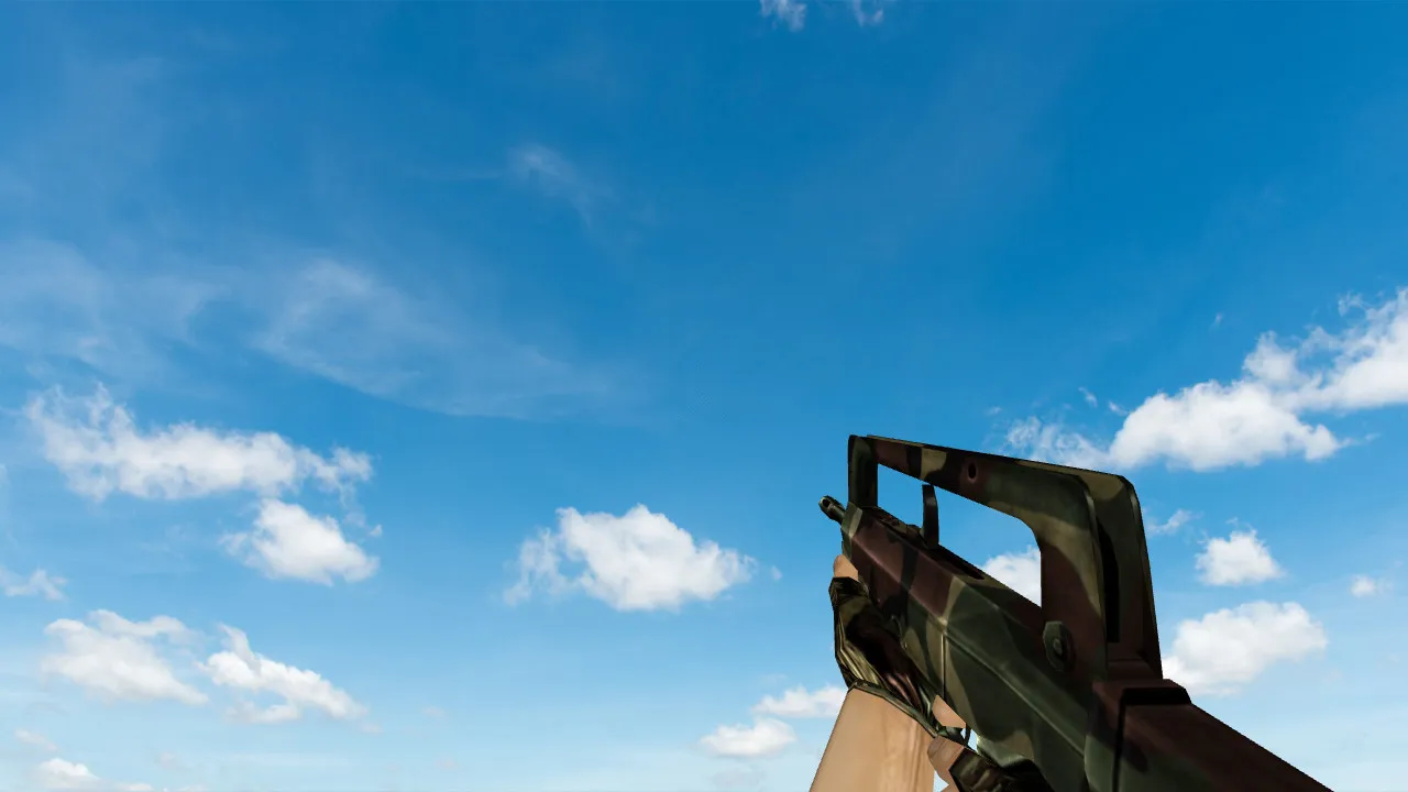 Скриншот  Пак моделей оружия «Полный пак камуфляж оружия» для CS 1.6: v_, p_, w_ модели, звуки, анимация осмотра