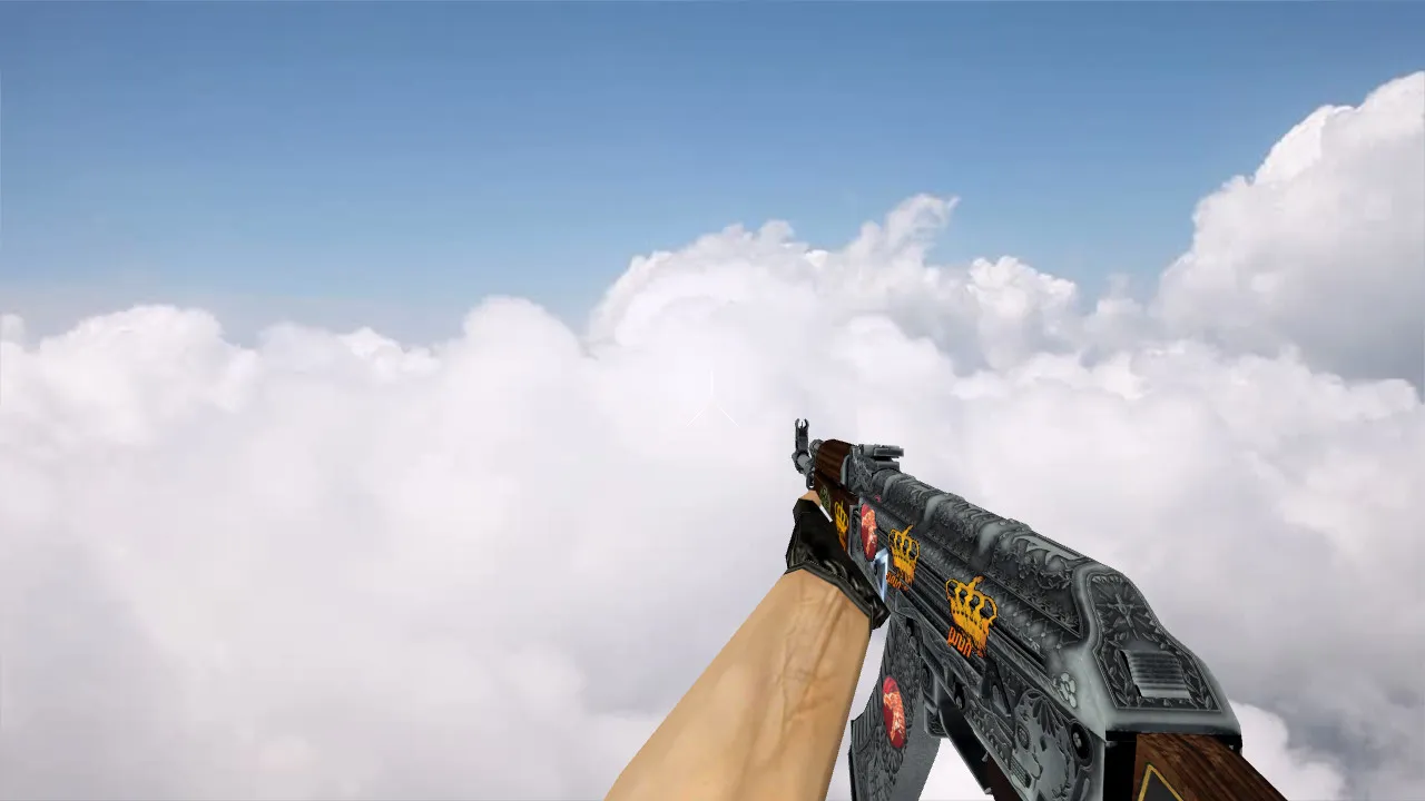 Скриншот Модель АК-47 «Картель» с наклейками для CS 1.6: v_, p_, w_ модели, звуки и анимация осмотра