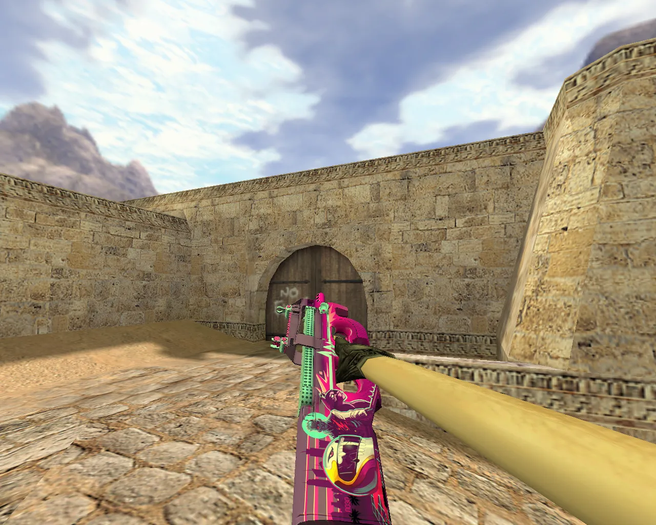 Скриншот Модель «P90 Неоновый гонщик» для CS 1.6: Обзор и Скачивание