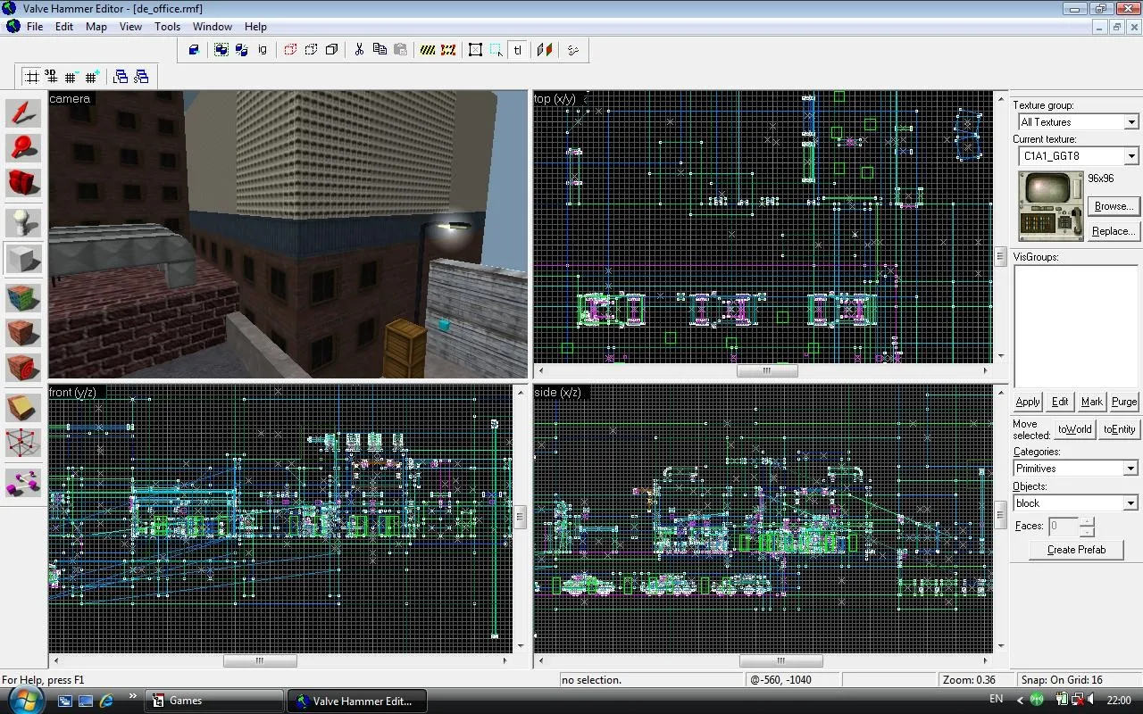 Скриншот  Карта «de_office» для CS 1.6 - Технический анализ и тактики