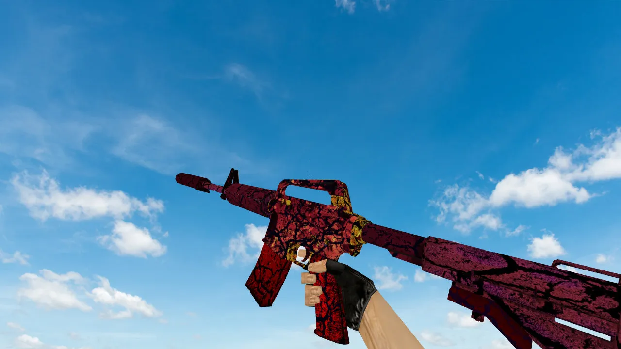 Скриншот Модель «M4A1 Armageddon» v_ & p_ для CS 1.6: звуки, анимация осмотра, текстуры и просмотр модели