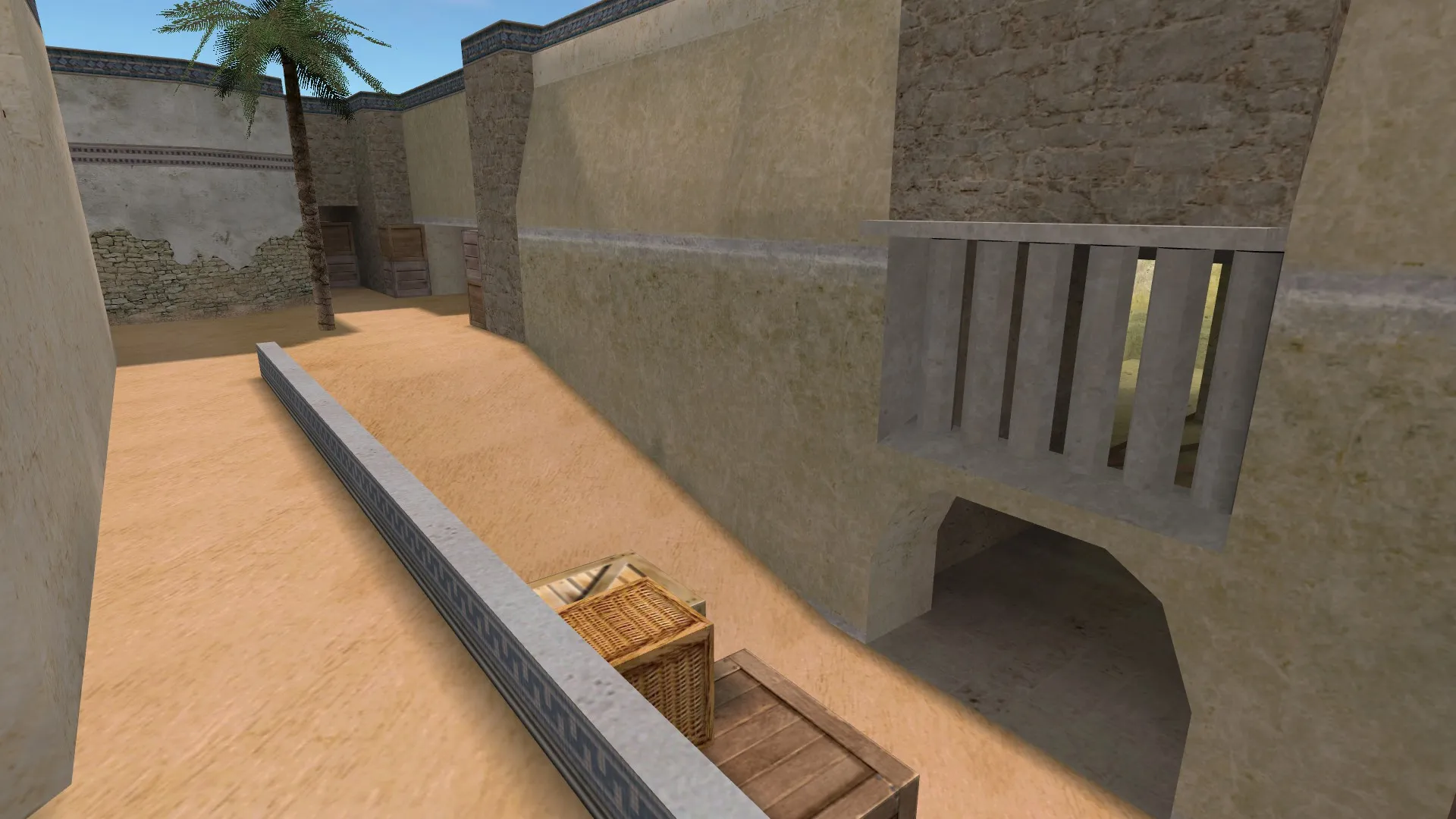 Скриншот  Карта de_dust2_suncsm для CS 1.6: баланс сторон, точки, .nav для ботов и оптимизация