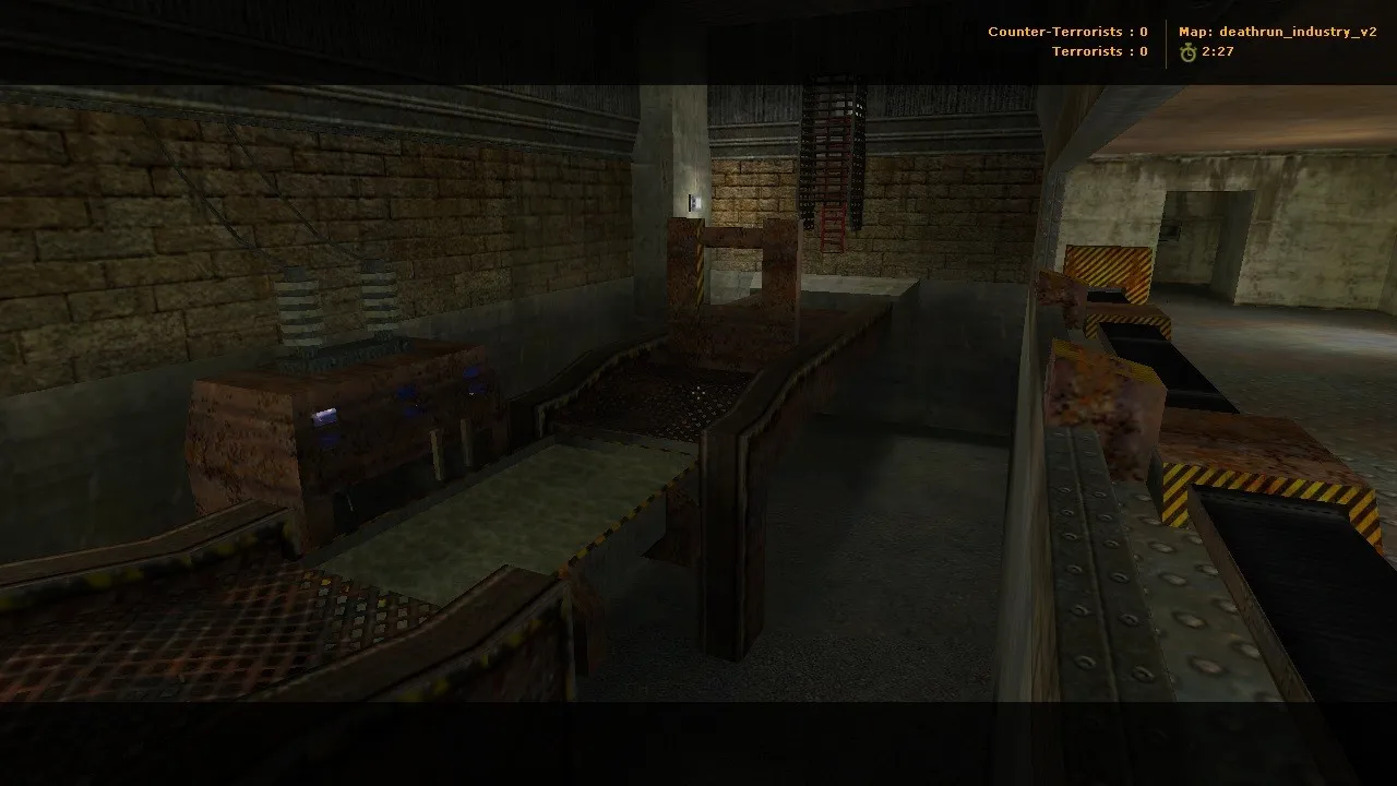 Скриншот  deathrun_industry_v2 для CS 1.6: deathrun карта, баланс сторон, точки и оптимизация для стабильной игры