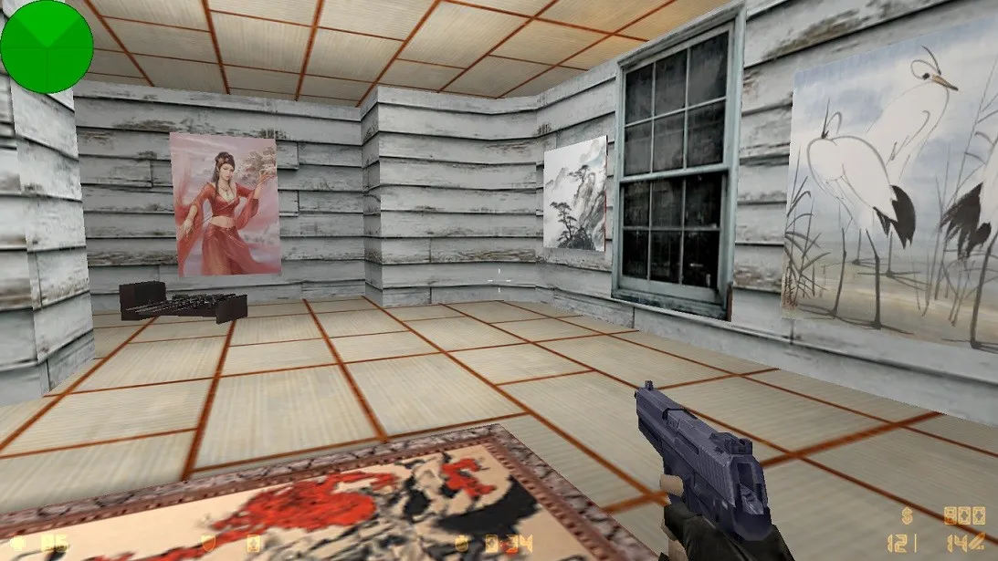 Скриншот  de_china_village для CS 1.6: точки за CT/T, тактики, .nav для ботов и оптимизация карты