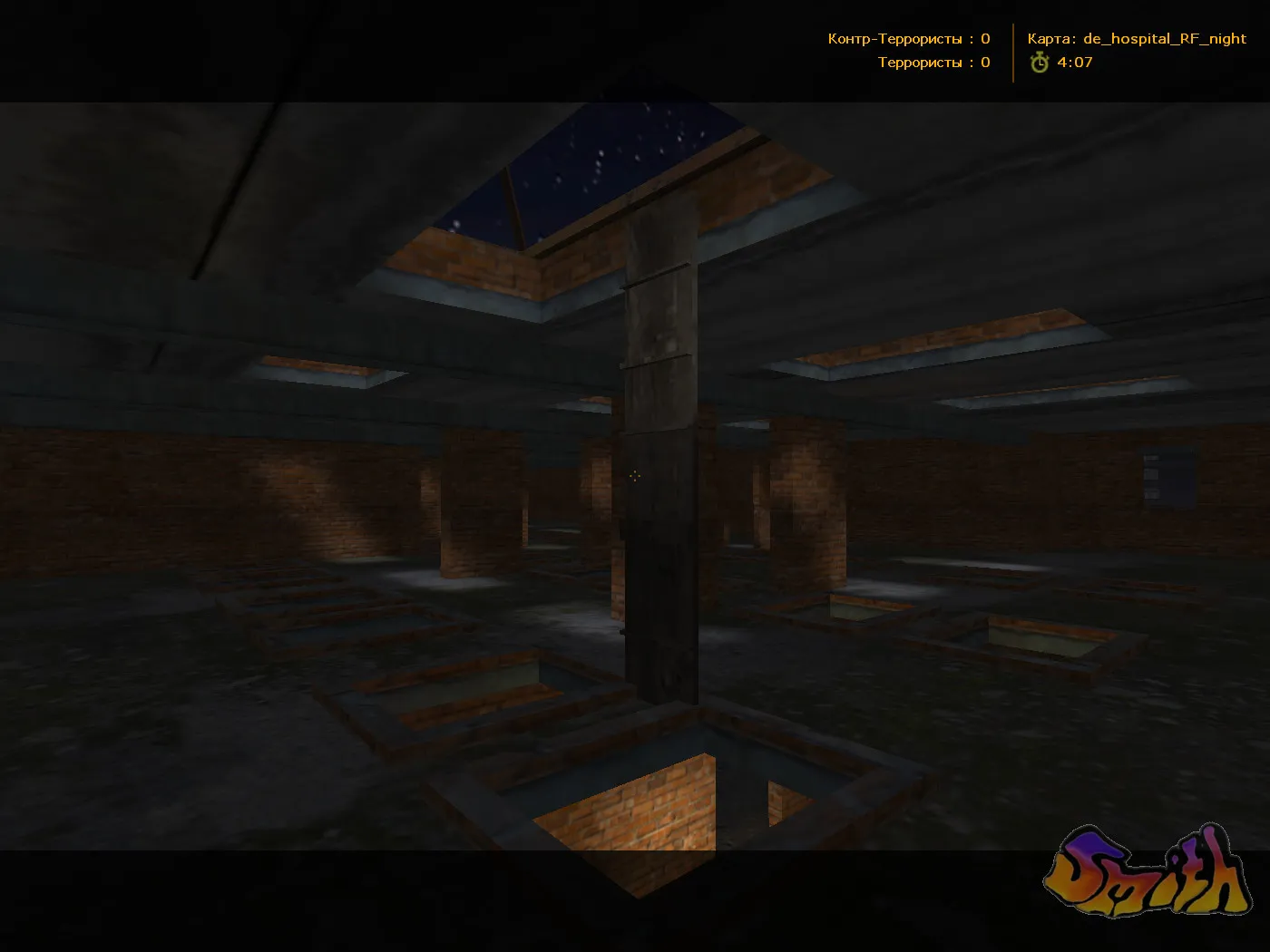 Скриншот  Карта de_hospital_rf для CS 1.6 - Подробное описание и стратегии