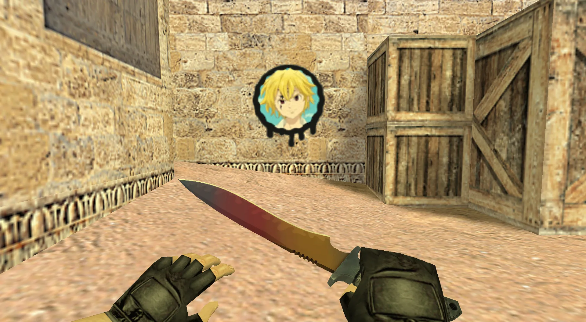 Скриншот Граффити «Мелиодас» для CS 1.6 — уникальный стиль и яркие эмоции