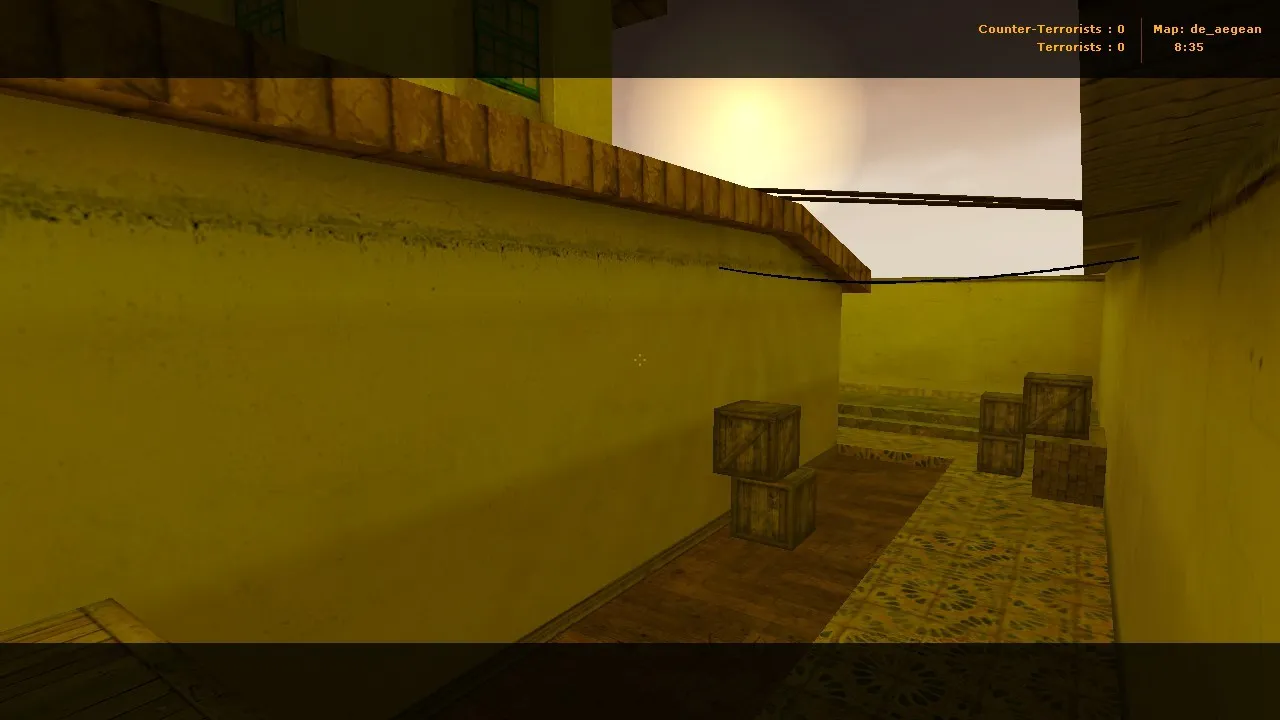 Скриншот de_aegean карта для CS 1.6: баланс сторон, точки, .nav для ботов, оптимизация wpoly/epoly