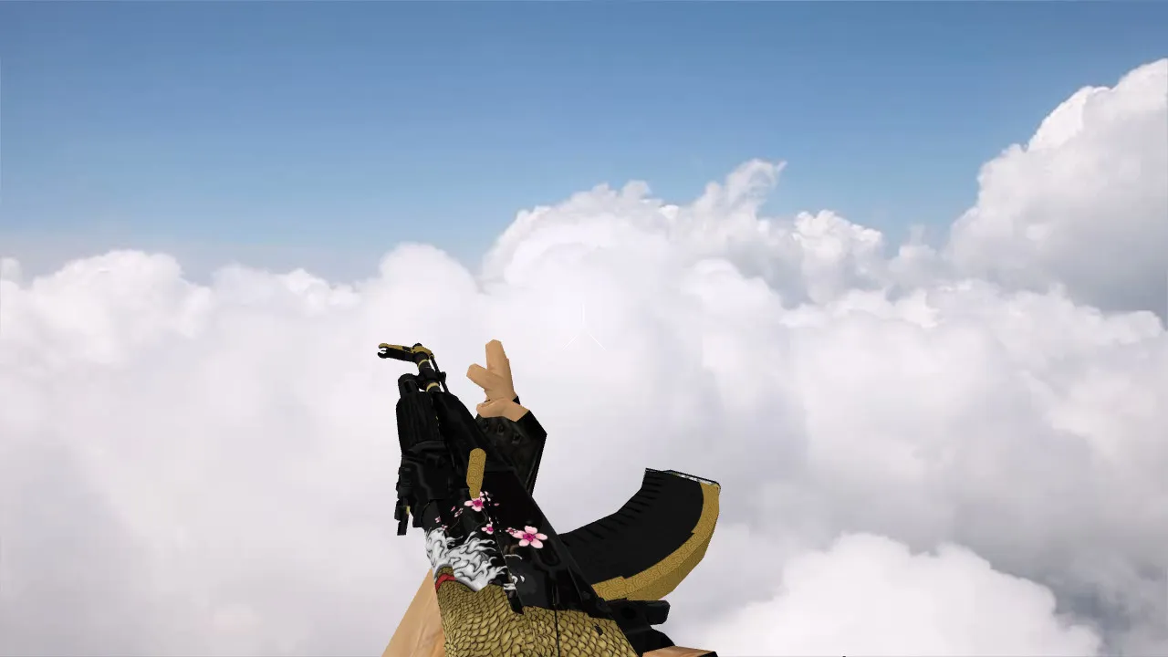 Скриншот Модель «AK-47 Dragon Gold» для CS 1.6 - Обзор и Скачивание