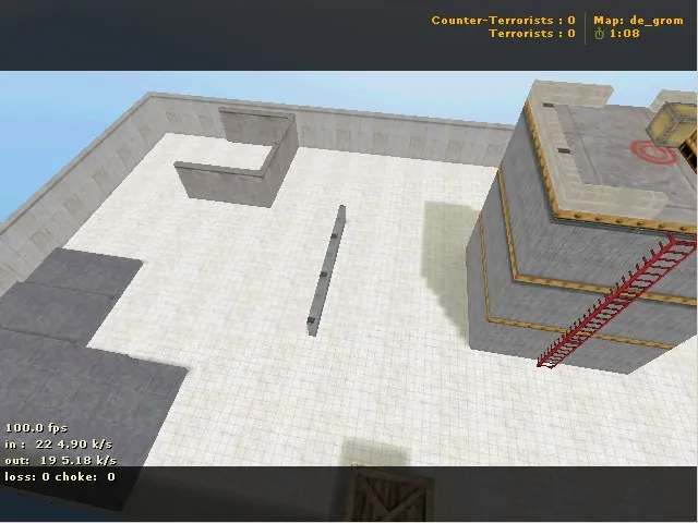 Скриншот  de_grom карта для CS 1.6: обзор точек, тактики за теров и за спецназ, .nav для ботов и оптимизация
