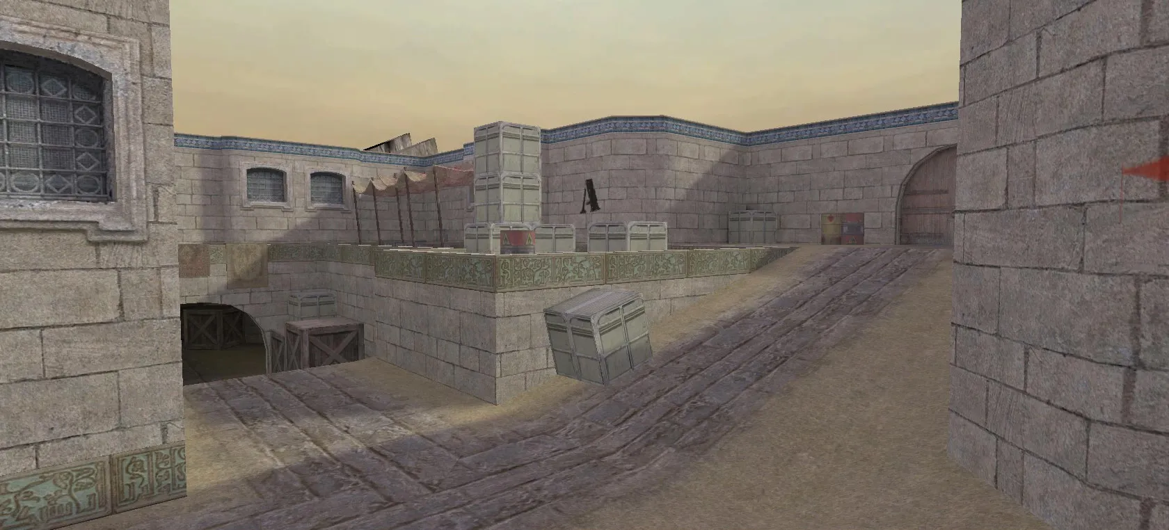 Скриншот  de_dust2_xbox для CS 1.6: карта, точки, тактика за CT/T, .nav для ботов, оптимизация wpoly