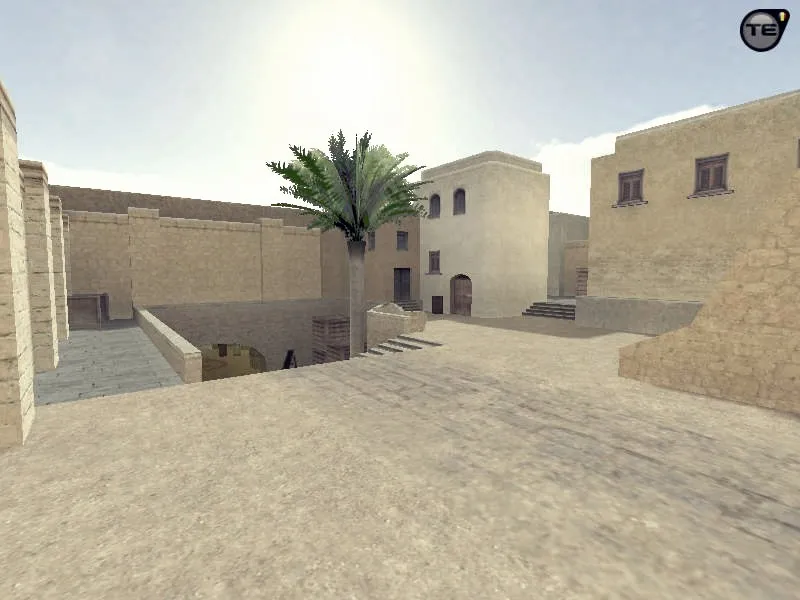 Скриншот Карта css_dust3 для CS 1.6: точки, раунды, тактика за Т и КТ, оптимизация и .nav для ботов