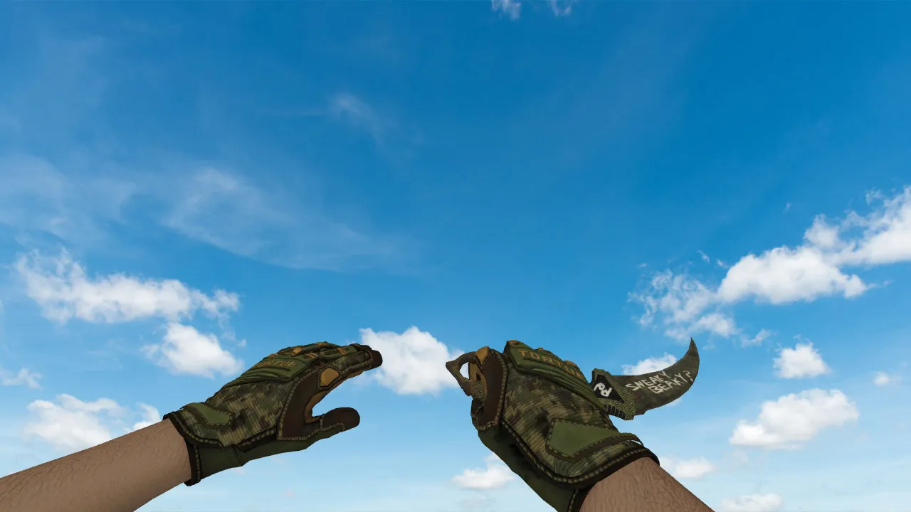 Скриншот Керамбит «Взгляд в прошлое» v_knife p_knife w_knife для CS 1.6: анимация осмотра, звуки и текстуры