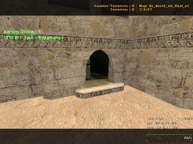 Скриншот  de_dust2_vtr_final_v1 — карта DE для CS 1.6: точки, ротации, .nav, оптимизация