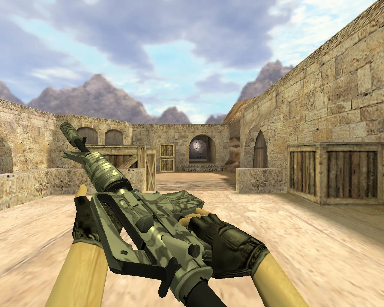 Скриншот Модель v_m4a1 «М4А1 Темная вода» для CS 1.6: p_ и w_ модели, звуки и анимация осмотра