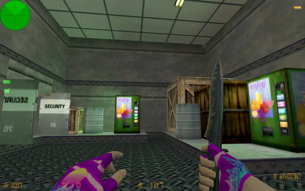 Скриншот  Карта de_crinks для CS 1.6: точки, маршруты, .nav для ботов, оптимизация wpoly/epoly