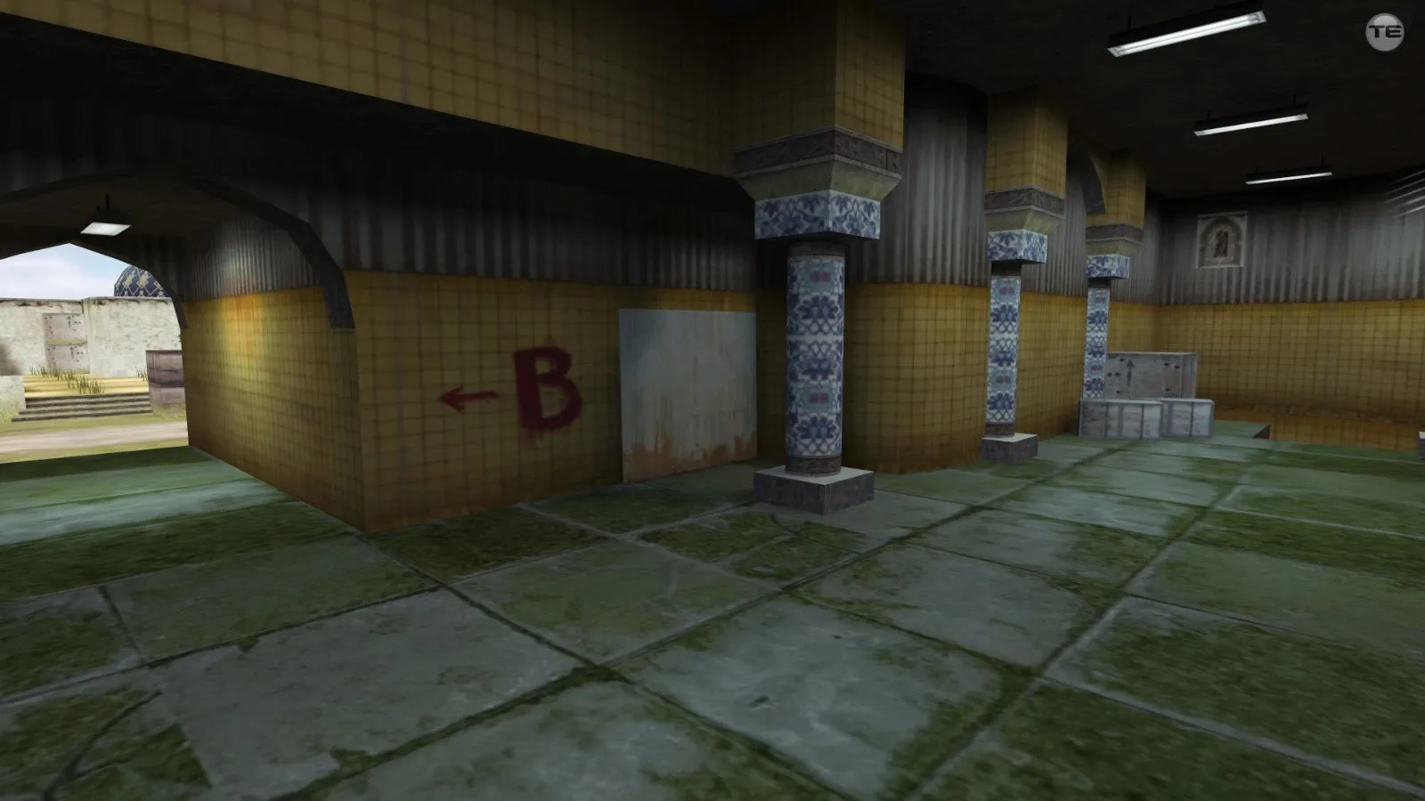 Скриншот  css_dust20 — DE карта для CS 1.6: спавны, тактика за Т и КТ, .nav для ботов, оптимизация wpoly/epoly