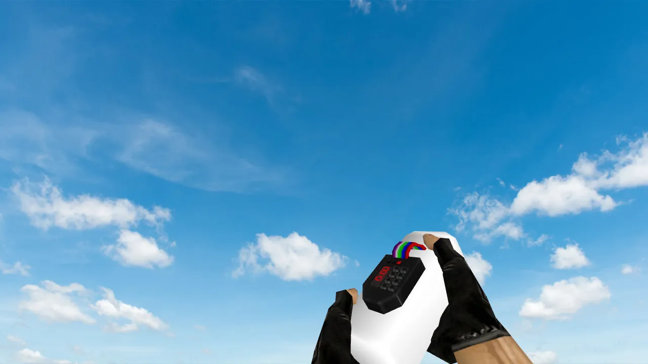 Скриншот Модель C4 Eternity White (v_, p_, w_) для CS 1.6: звуки, анимация осмотра и качественные текстуры