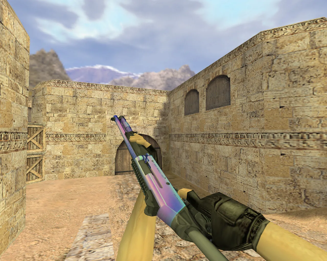 Скриншот Модель «XM1014 Северное сияние» для CS 1.6 - Скачай сейчас