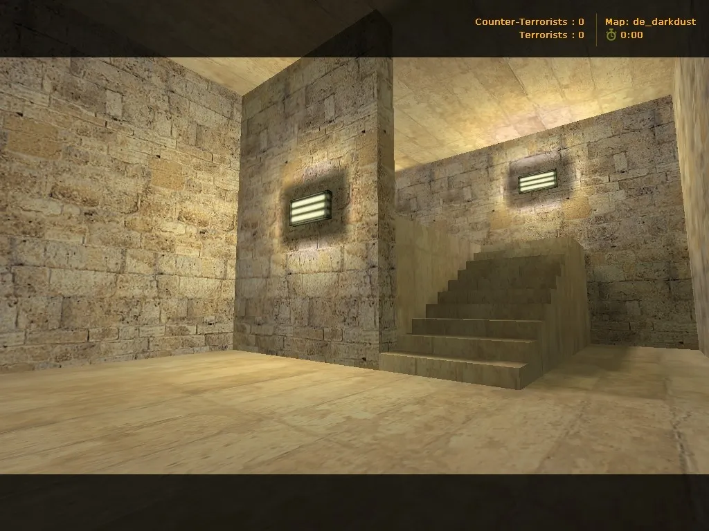 Скриншот  de_darkdust для CS 1.6: карта, точки, .nav для ботов, wpoly/epoly и баланс сторон