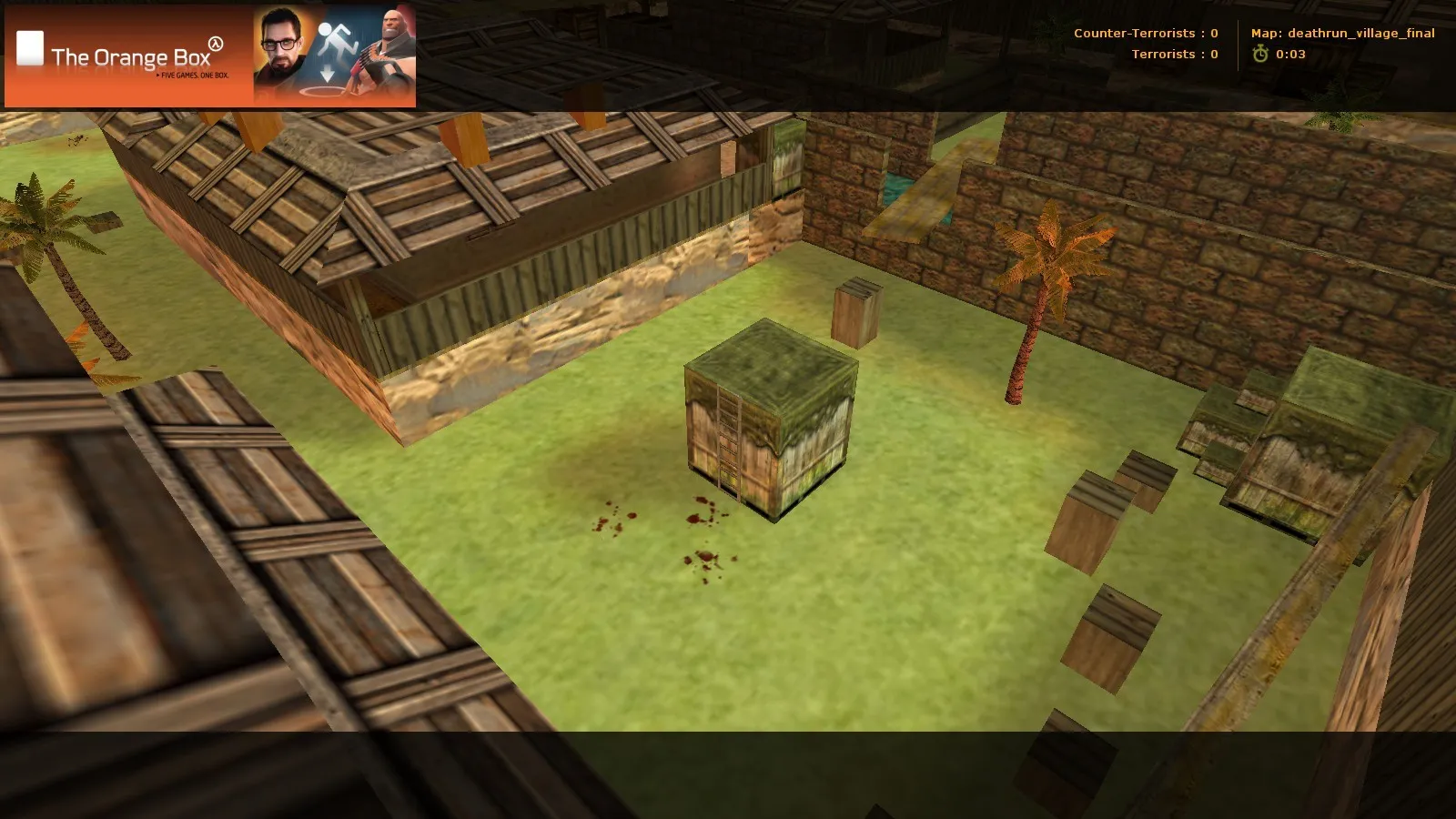 Скриншот  deathrun_village_easy_fixed для CS 1.6: карта deathrun, баланс сторон, точки, .nav, оптимизация