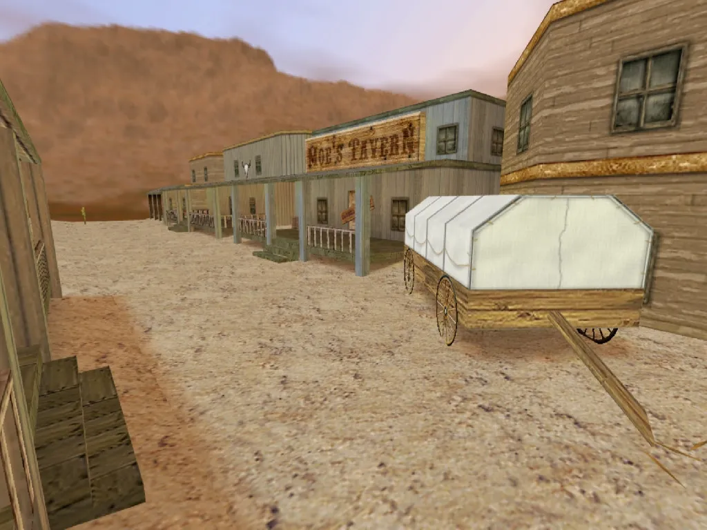 Скриншот  Карта de_wanted для CS 1.6: Тактика и особенности