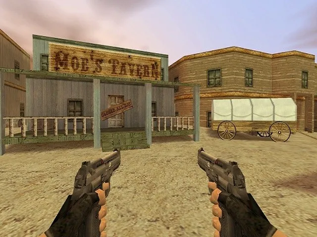 Скриншот  Карта de_wanted для CS 1.6: Тактика и особенности